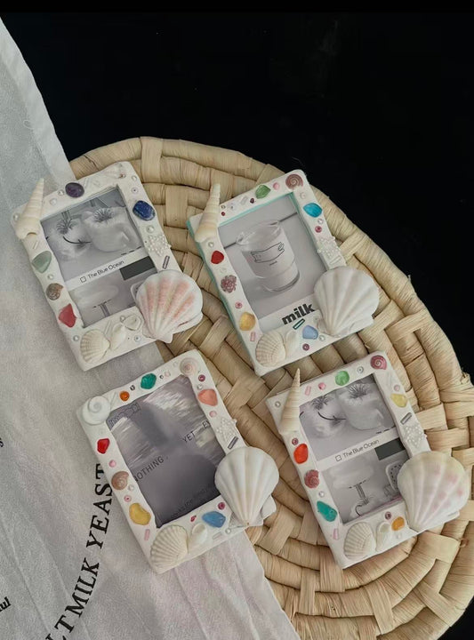 Handmade Ocean-Inspired Shell Photo Frame