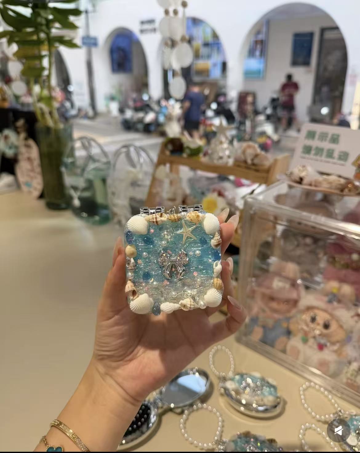 Shell Pocket Mirror