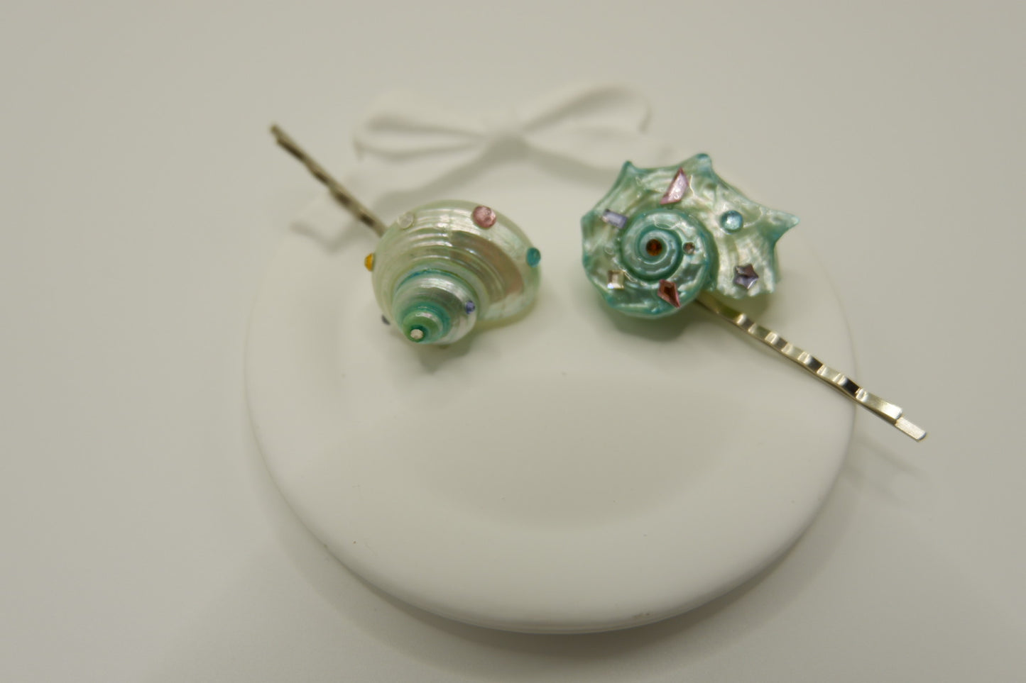 Blue Conch Hair Clip
