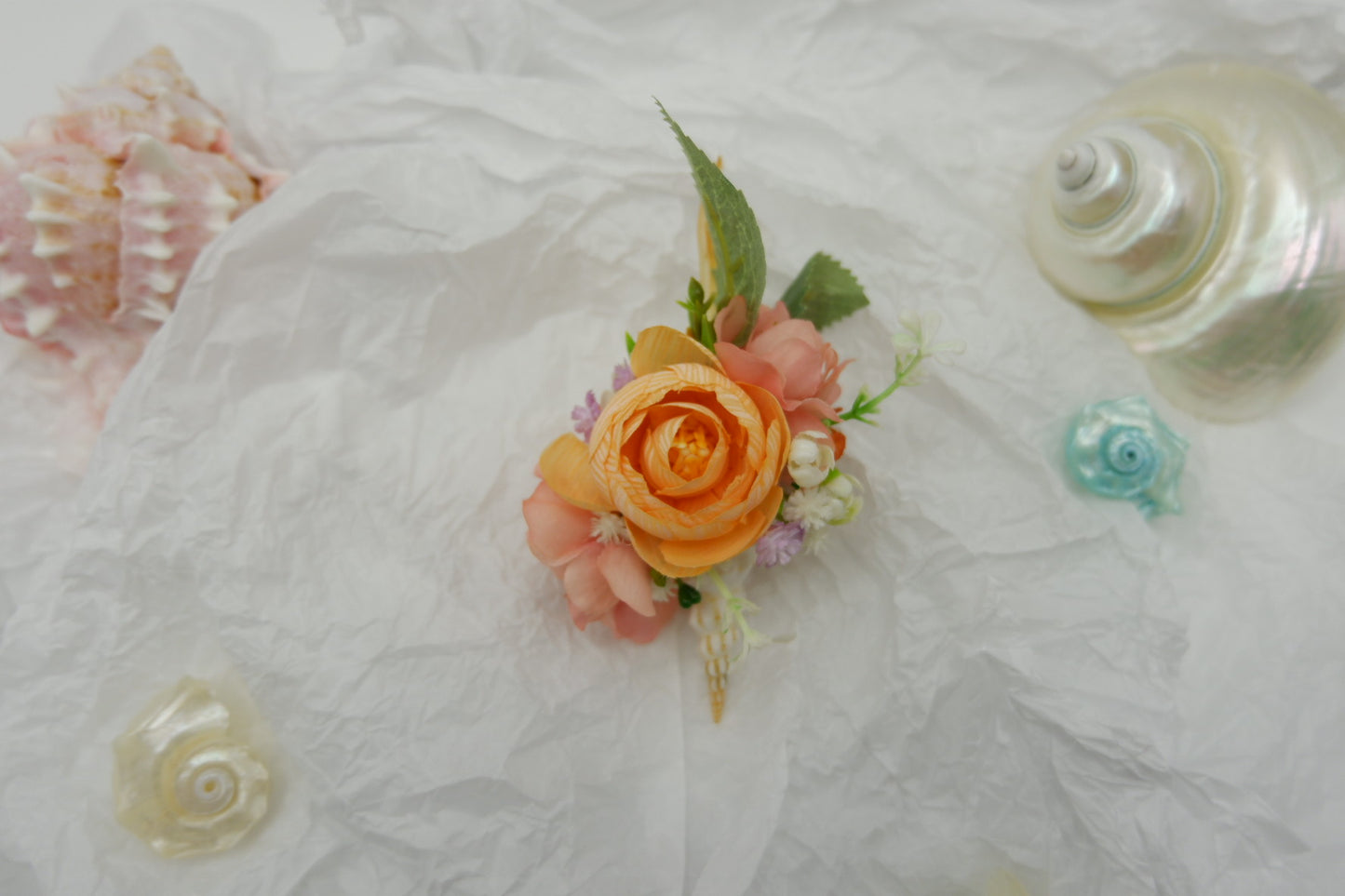 Conch Flower Brooch