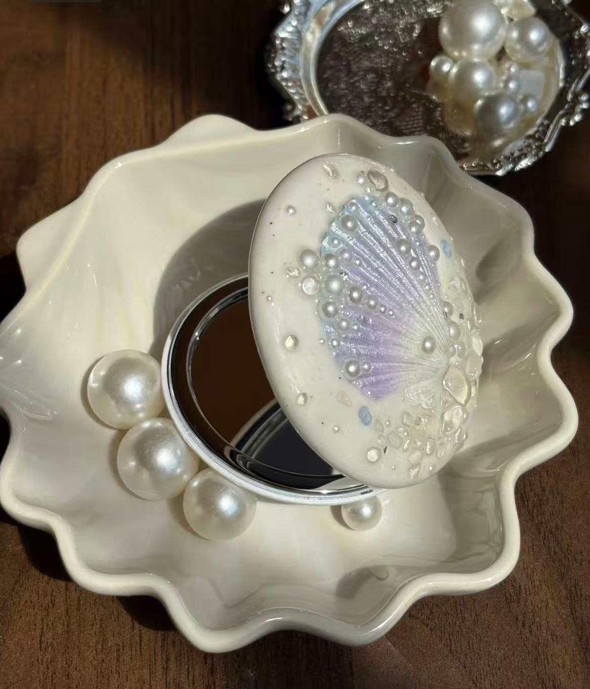 Creative Handcraft |Rosemary Sea Mist  Seashell Mirror