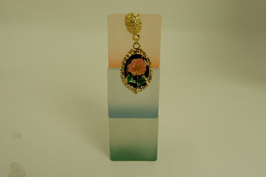 Handmade Real Flower Daisy Elegant Earrings