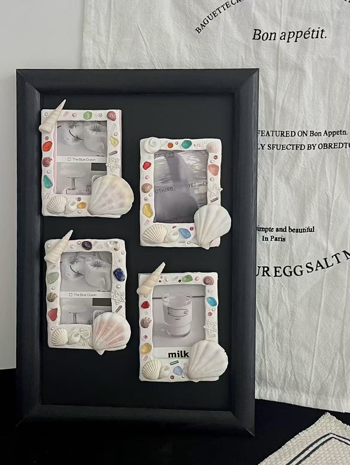 Handmade Ocean-Inspired Shell Photo Frame