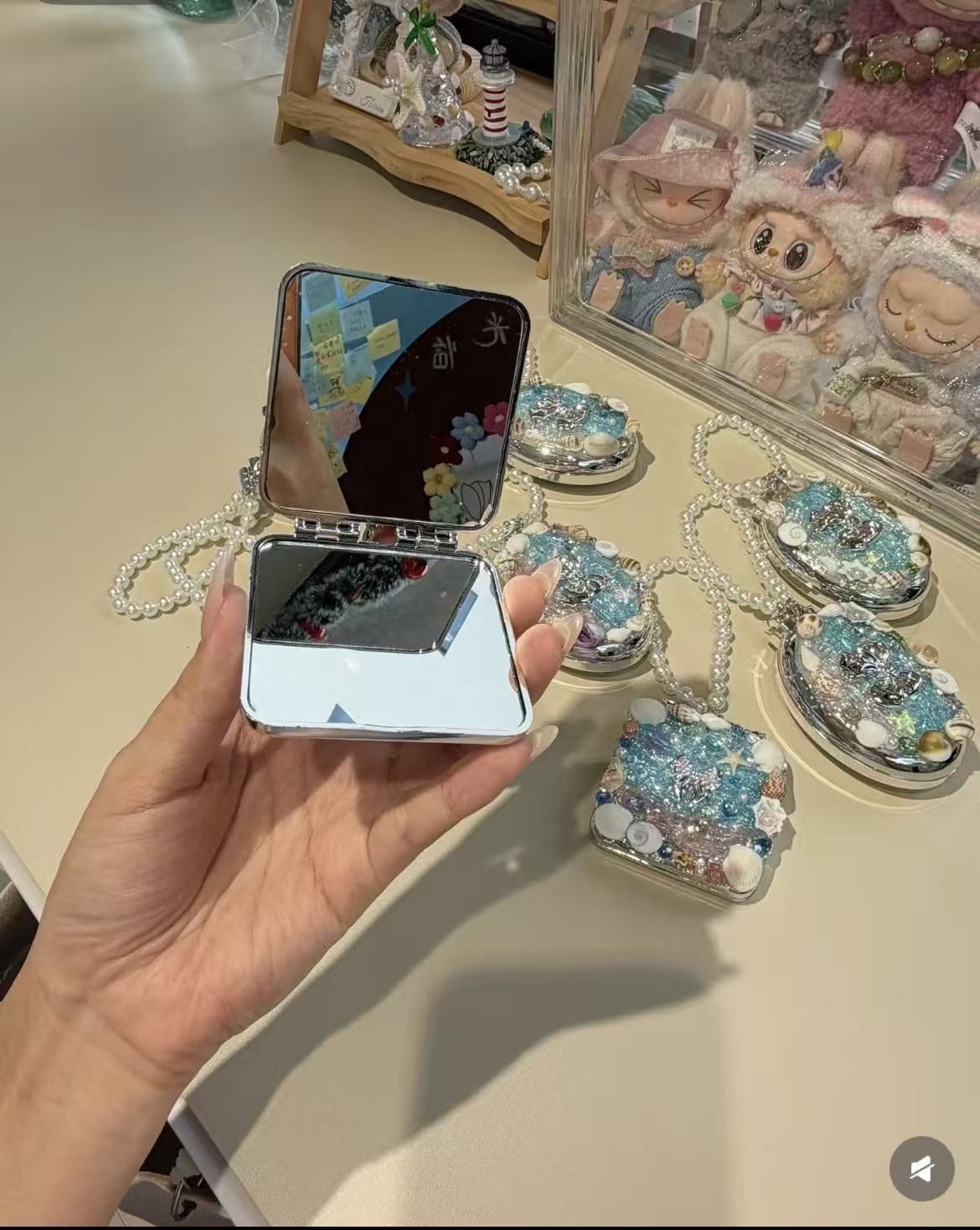 Shell Pocket Mirror