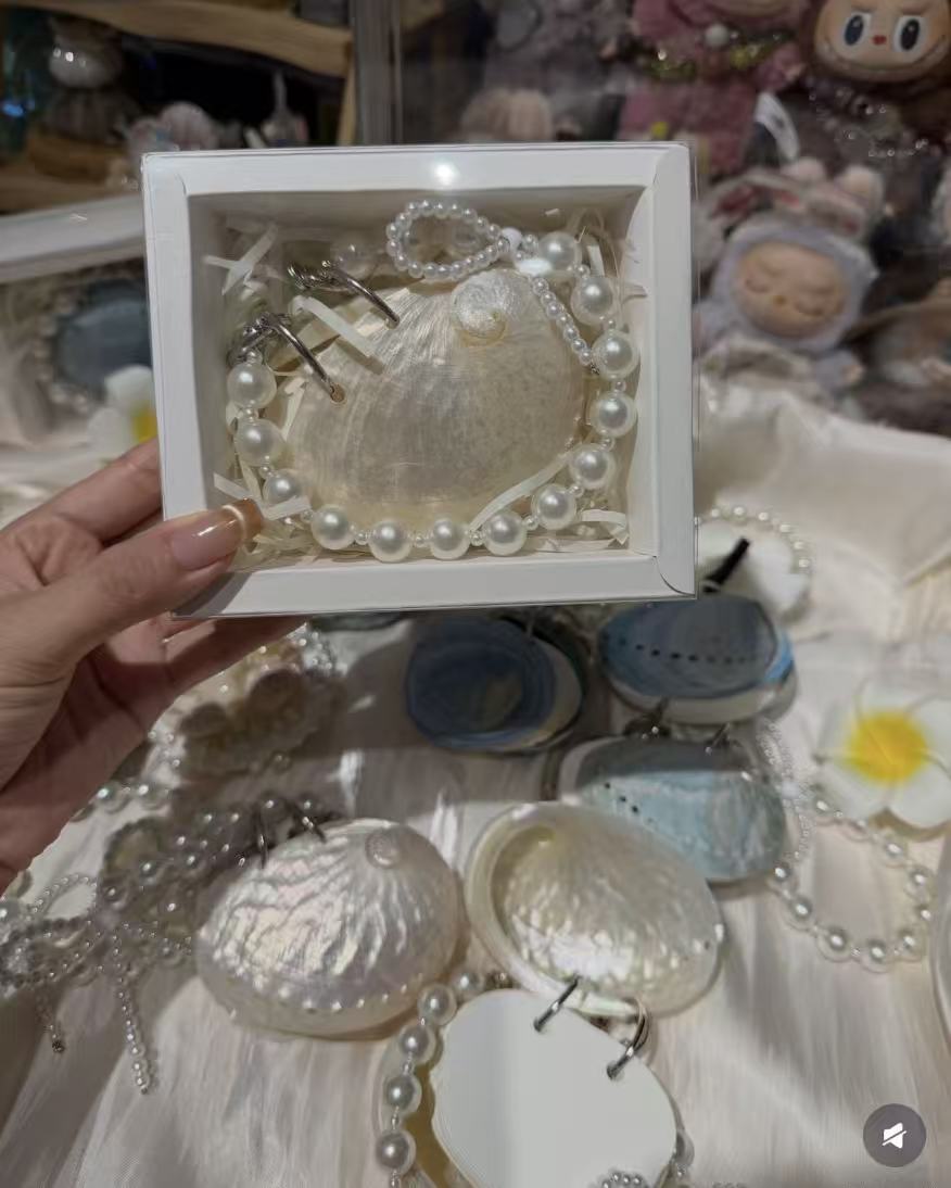 Abalone shell notebook charm