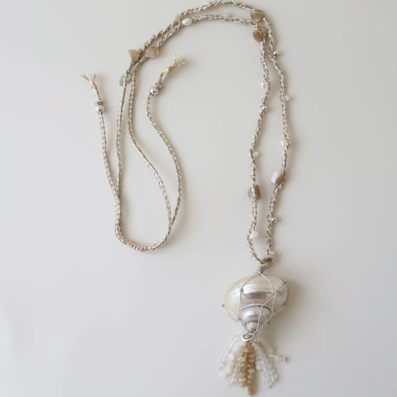 Conch shell necklace