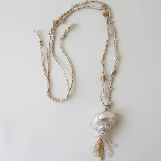 Conch shell necklace