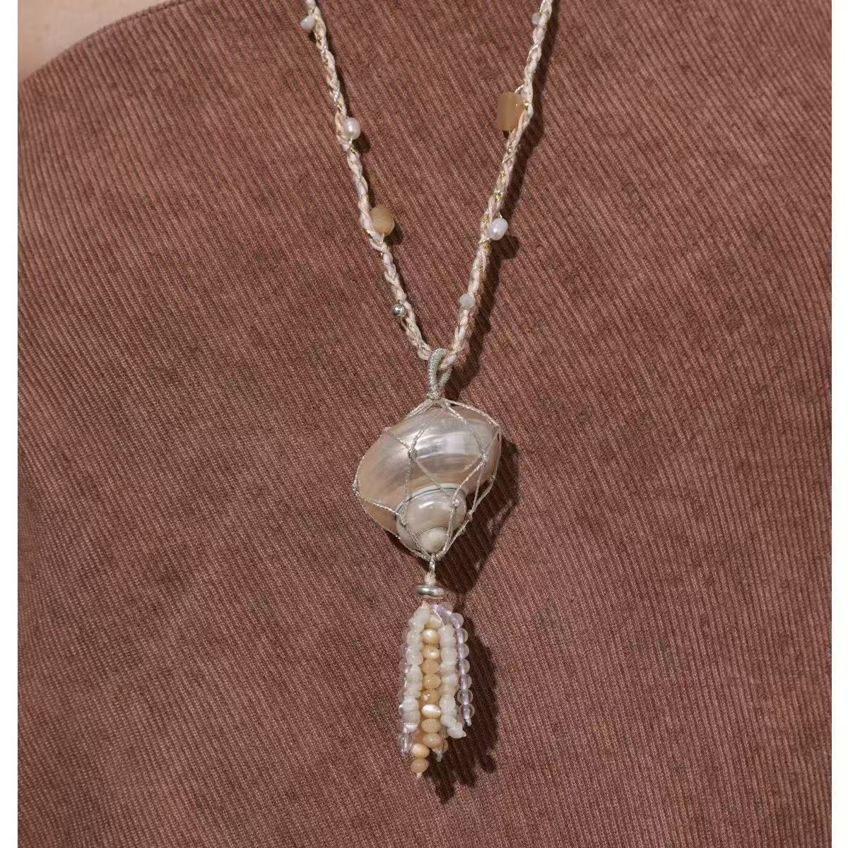 Conch shell necklace