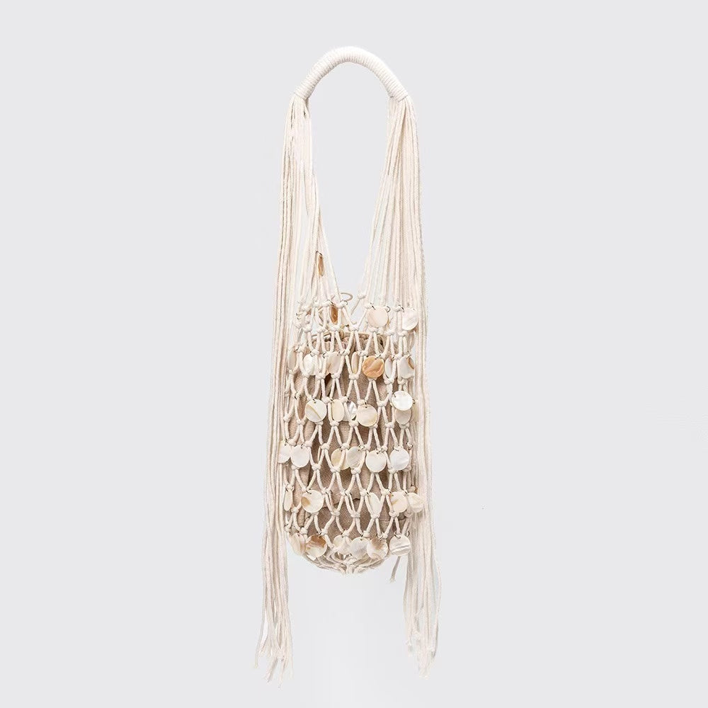 Shell Chip Casual Woven Bag