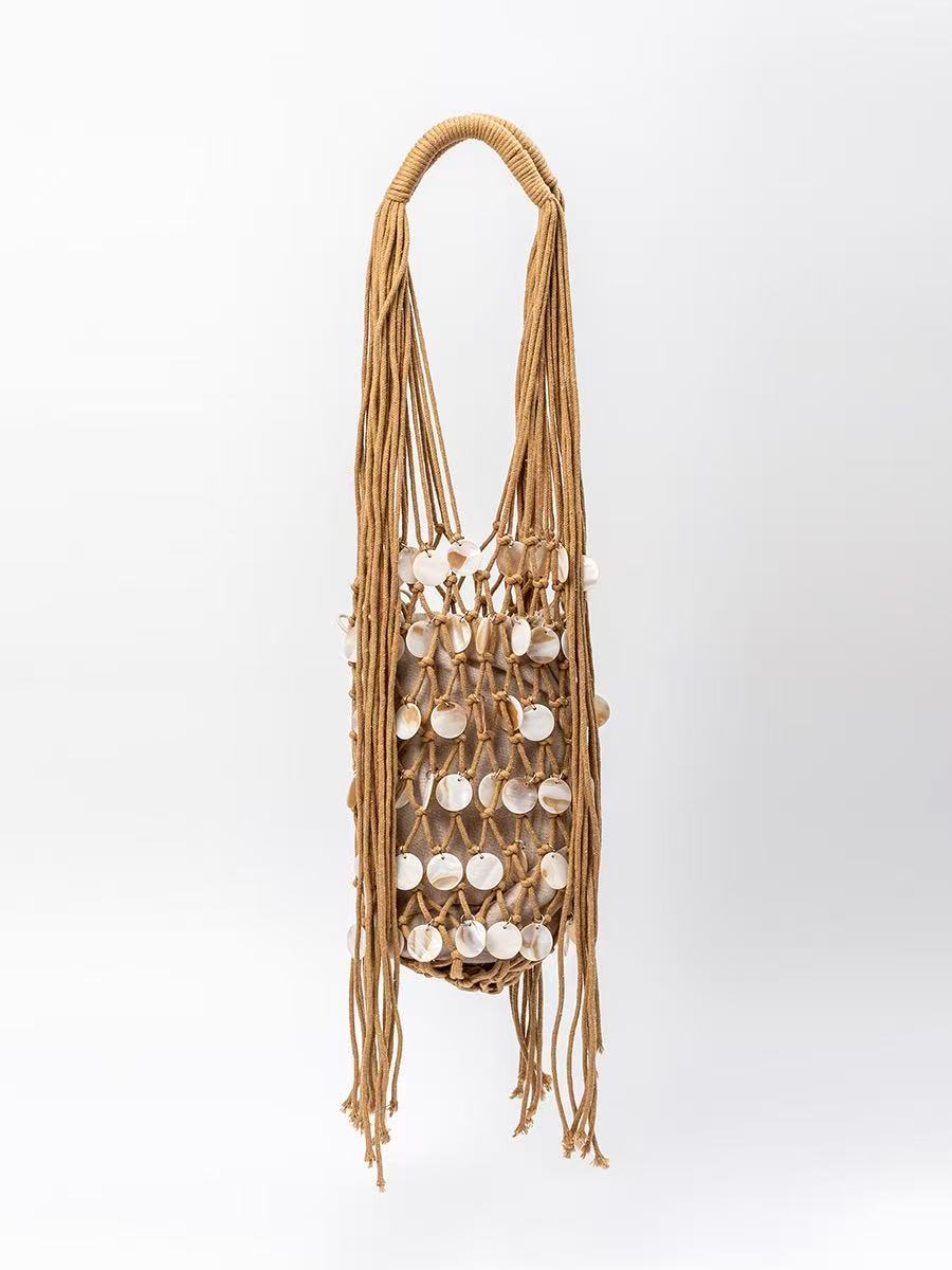 Shell Chip Casual Woven Bag