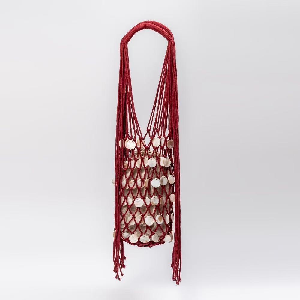 Shell Chip Casual Woven Bag