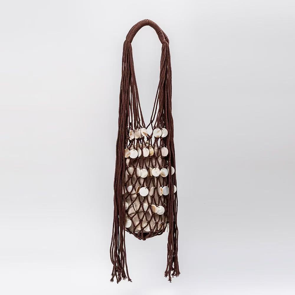 Shell Chip Casual Woven Bag