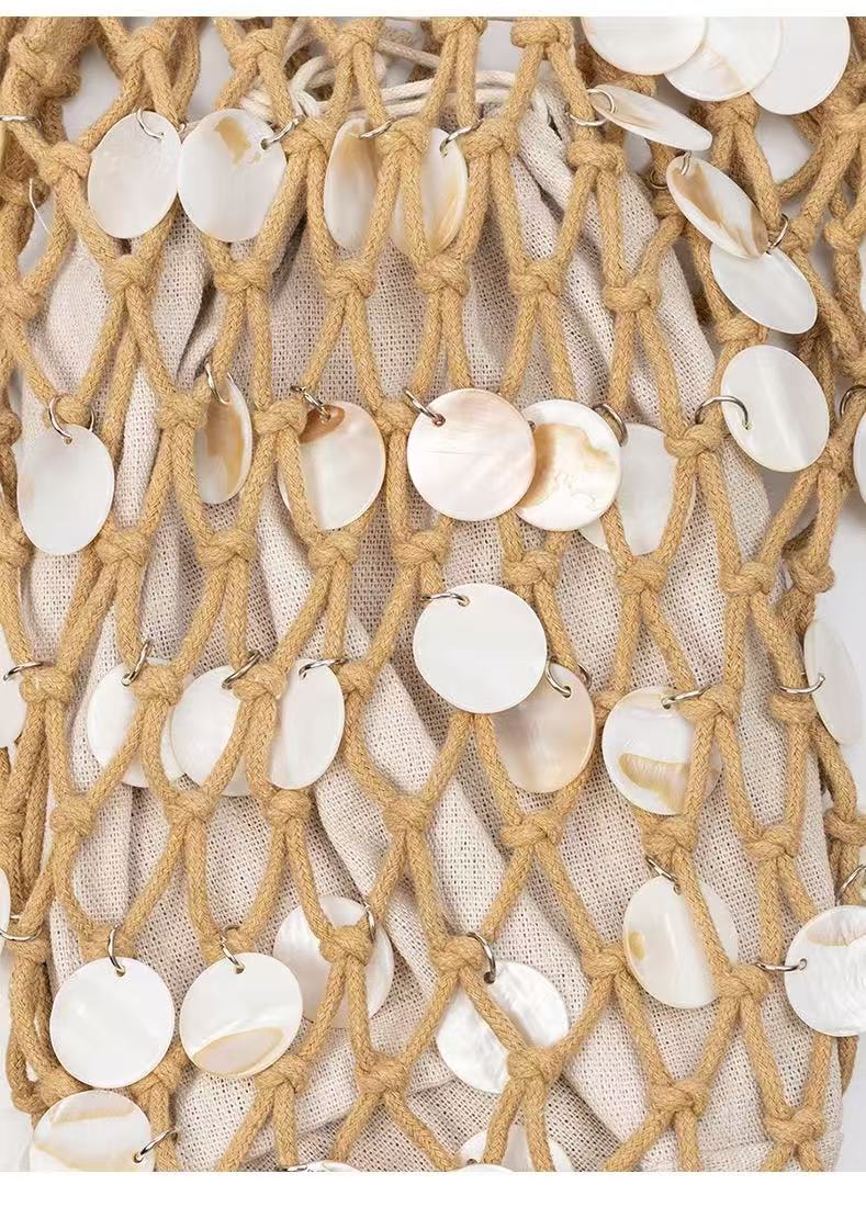 Shell Chip Casual Woven Bag