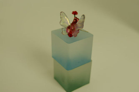 Handmade Butterfly Heart Resin Earrings