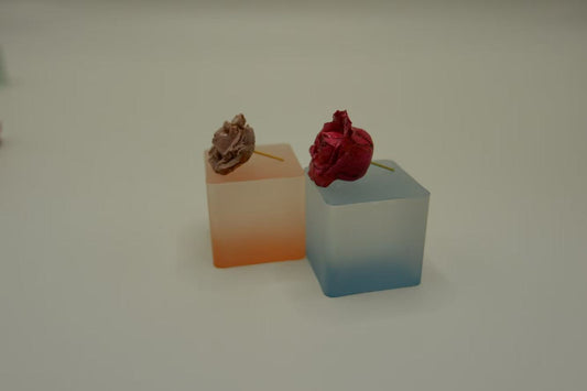 Handmade Dried - Flower Rose Romantic Earrings