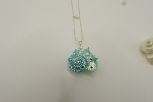 Blue Conch Necklace