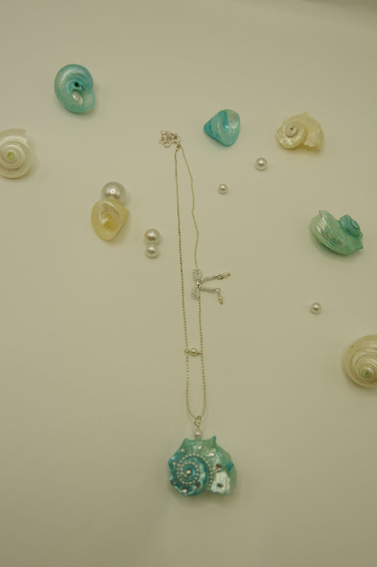 Blue Conch Necklace