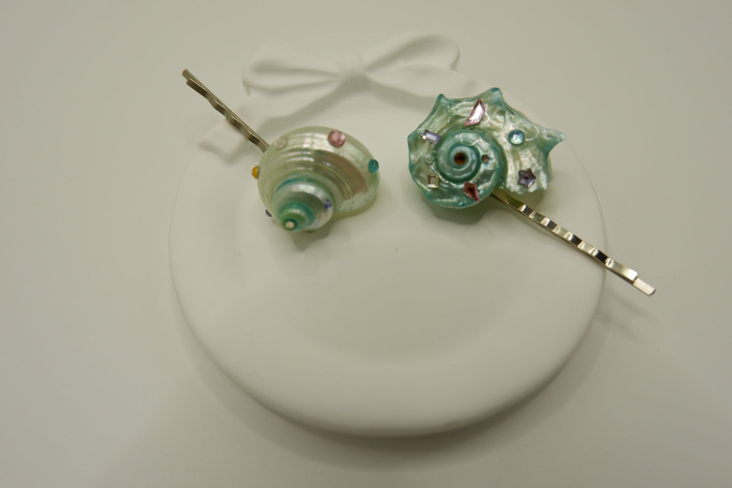 Blue Conch Hair Clip