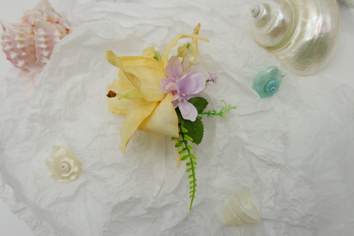 Conch Flower Brooch