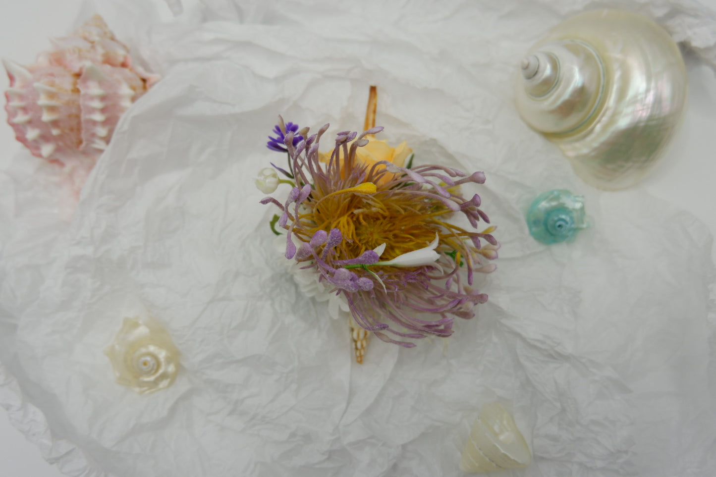 Conch Flower Brooch