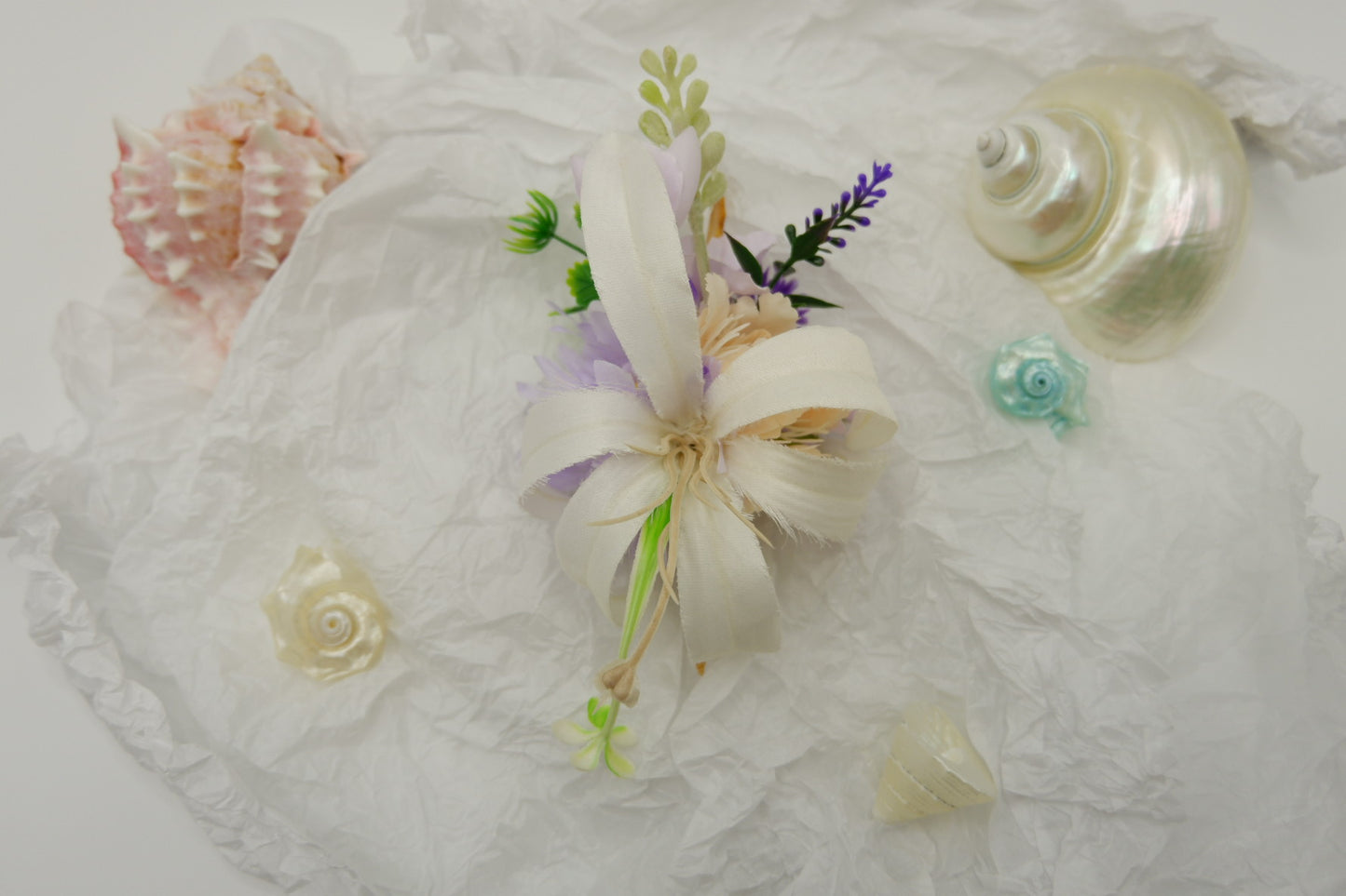 Conch Flower Brooch
