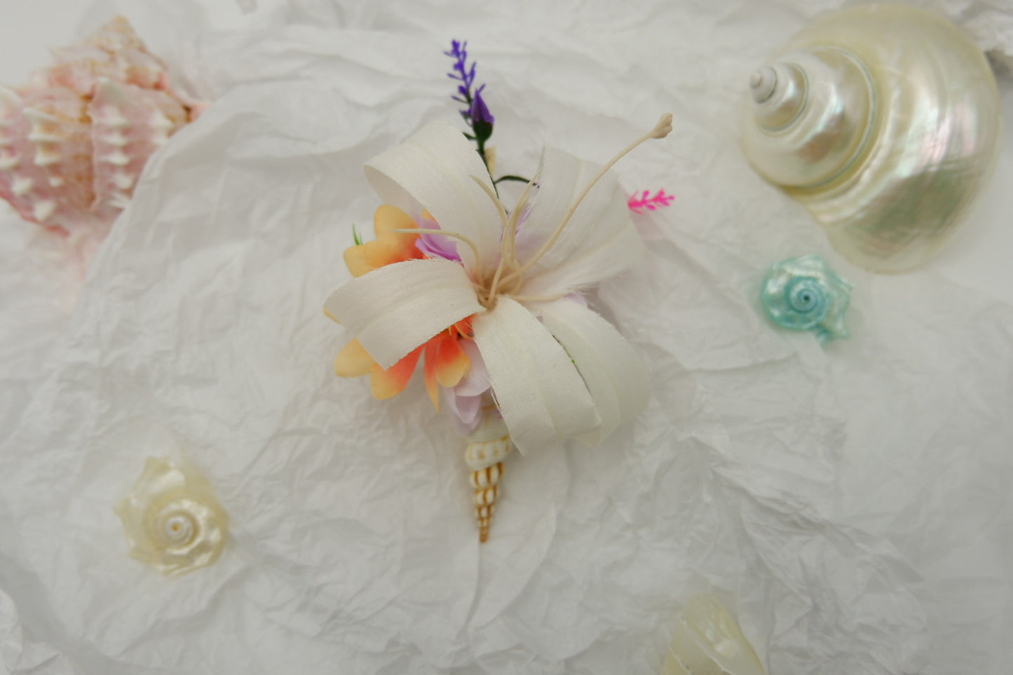 Conch Flower Brooch