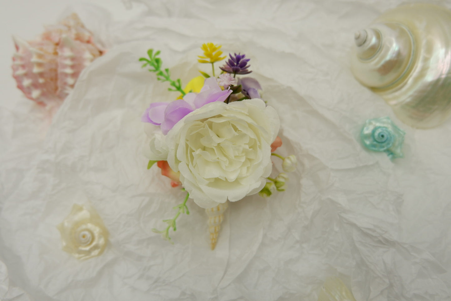 Conch Flower Brooch