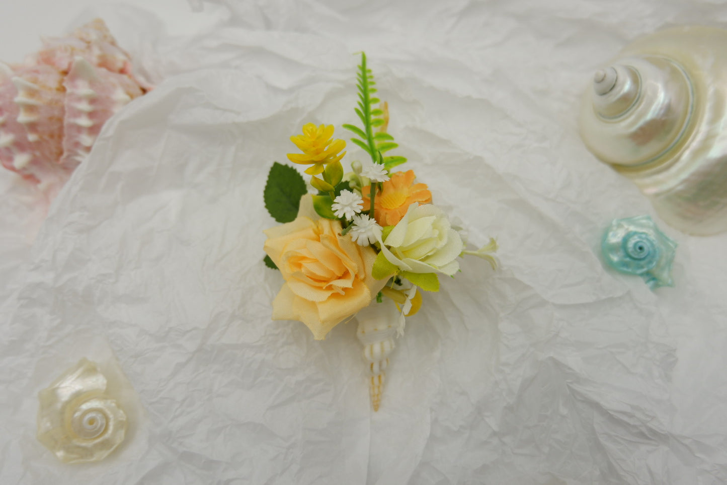 Conch Flower Brooch