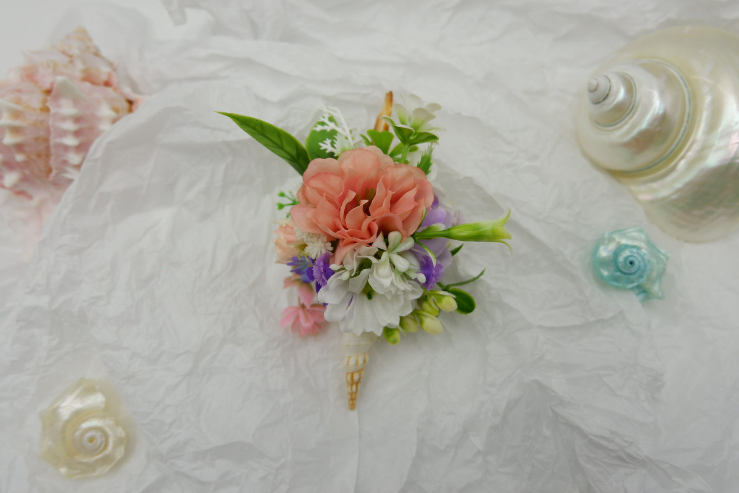Conch Flower Brooch
