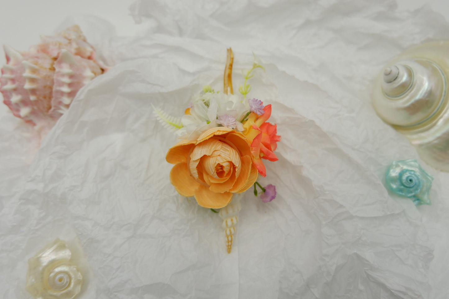 Conch Flower Brooch